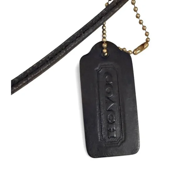 Vintage Coach The Quincey 9919 Crossbody Purse Bag Black Leather Made in USA - Picture 5 of 15